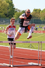 Senior mens 400 metres hurdles, 2019 North Eastern Track and Field Champs., Middlesbrough. Photo:  David T. Hewitson/Sports for All Pics